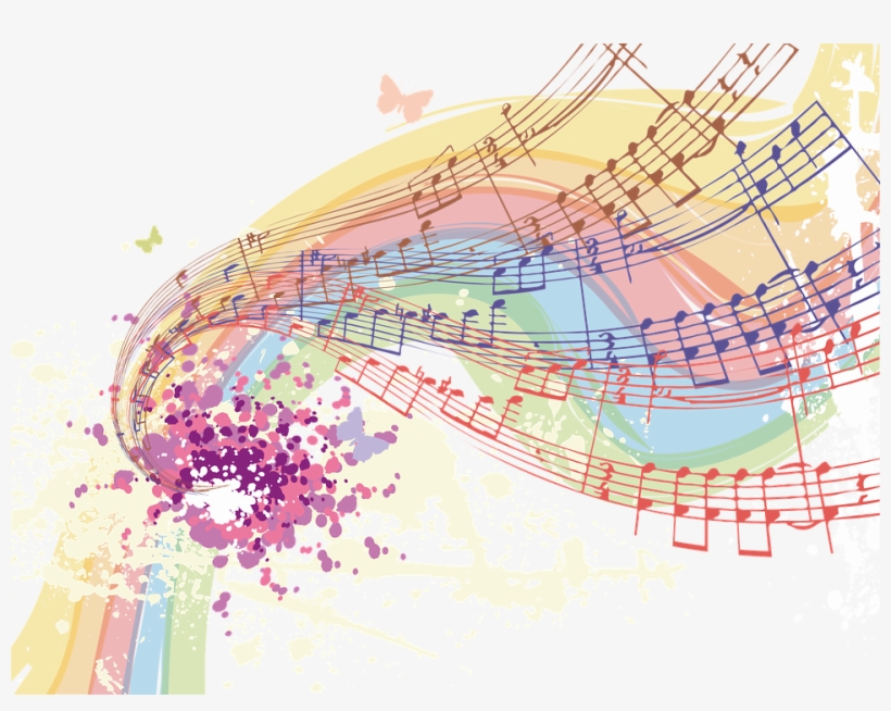 Music Png - Colorful Music Throw Blanket, transparent png #742135