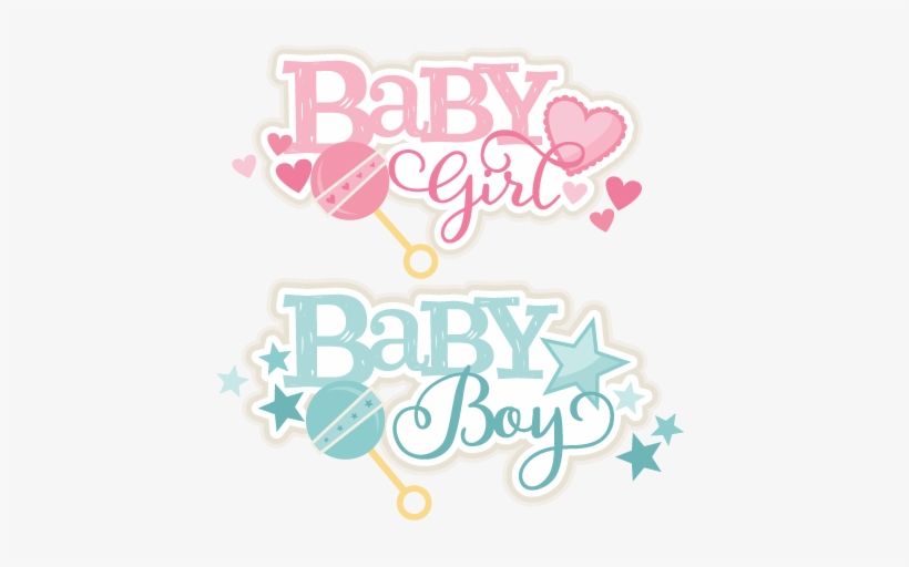 Baby Girl And Boy Titles Svg Scrapbook Cut File Cute - Girl Or Boy Png, transparent png #742265