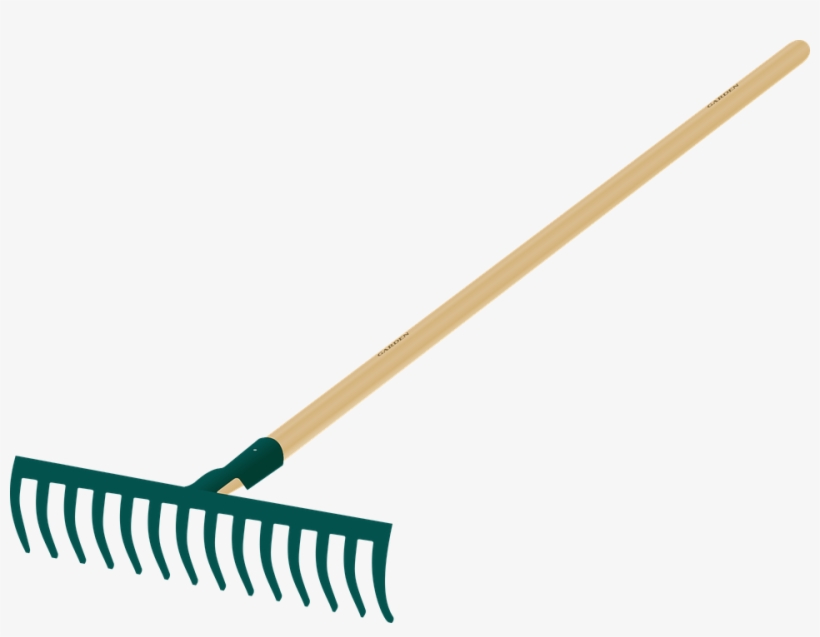 Garden, Gardening, Rake, Tool - Rake Clipart, transparent png #742645