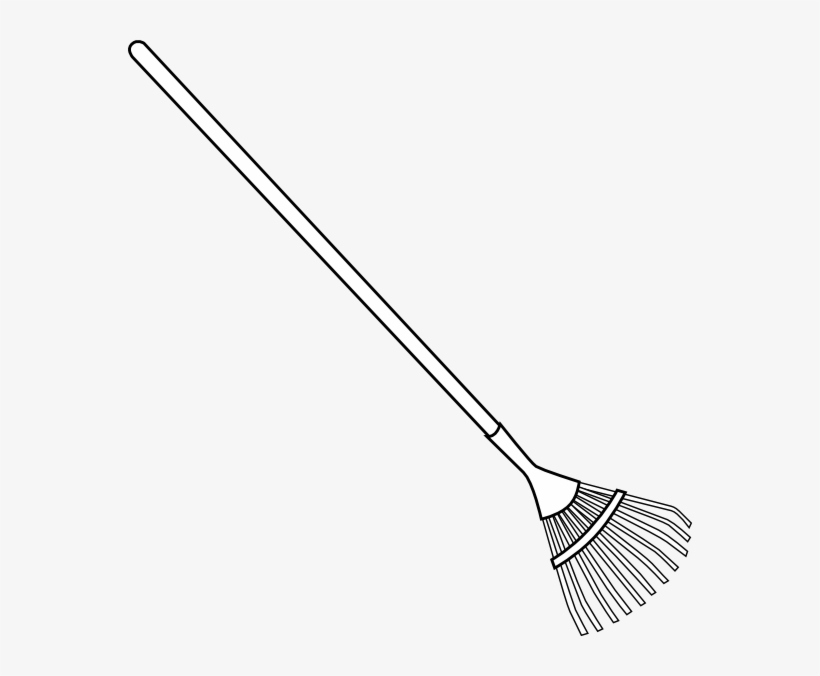 Svg Black And White Library Bw Clip Art At Clker Com - Rake Clip Art, transparent png #742668