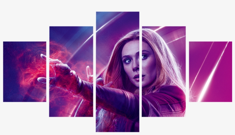 Avengers Scarlet Witch - Painting, transparent png #742694