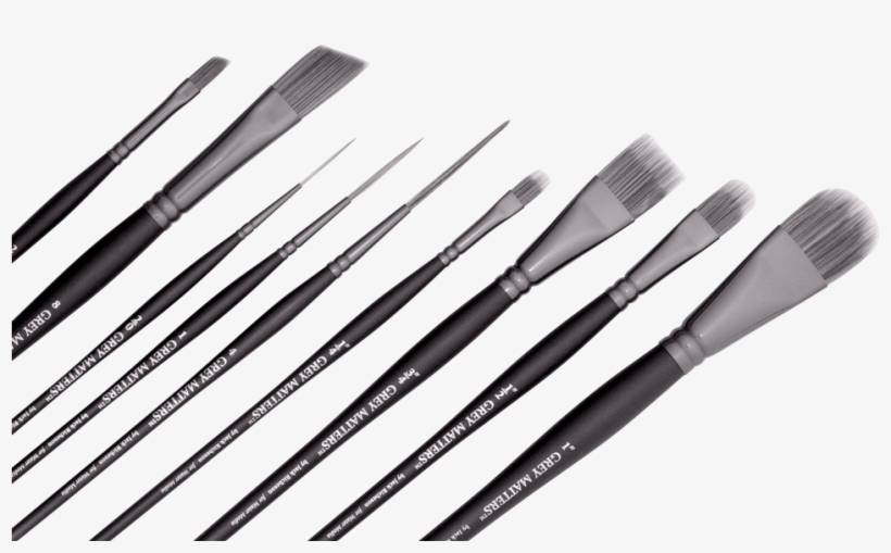 Richeson Grey Matters Synthetic Specialty Brushes - Brush, transparent png #742809
