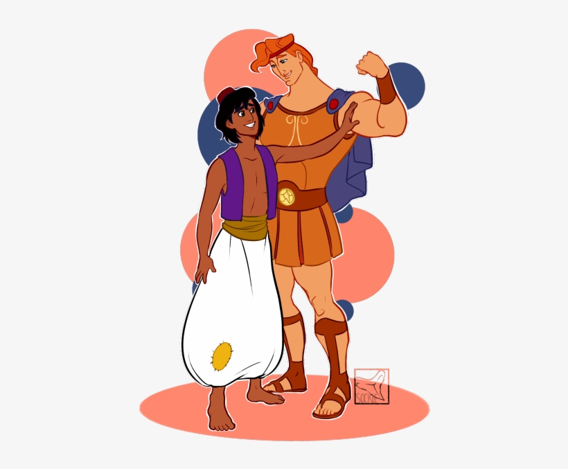 Cheap Gay Disney Aladdin And Hercules Uc With Aladdin - Hercules X Aladdin, transparent png #742844