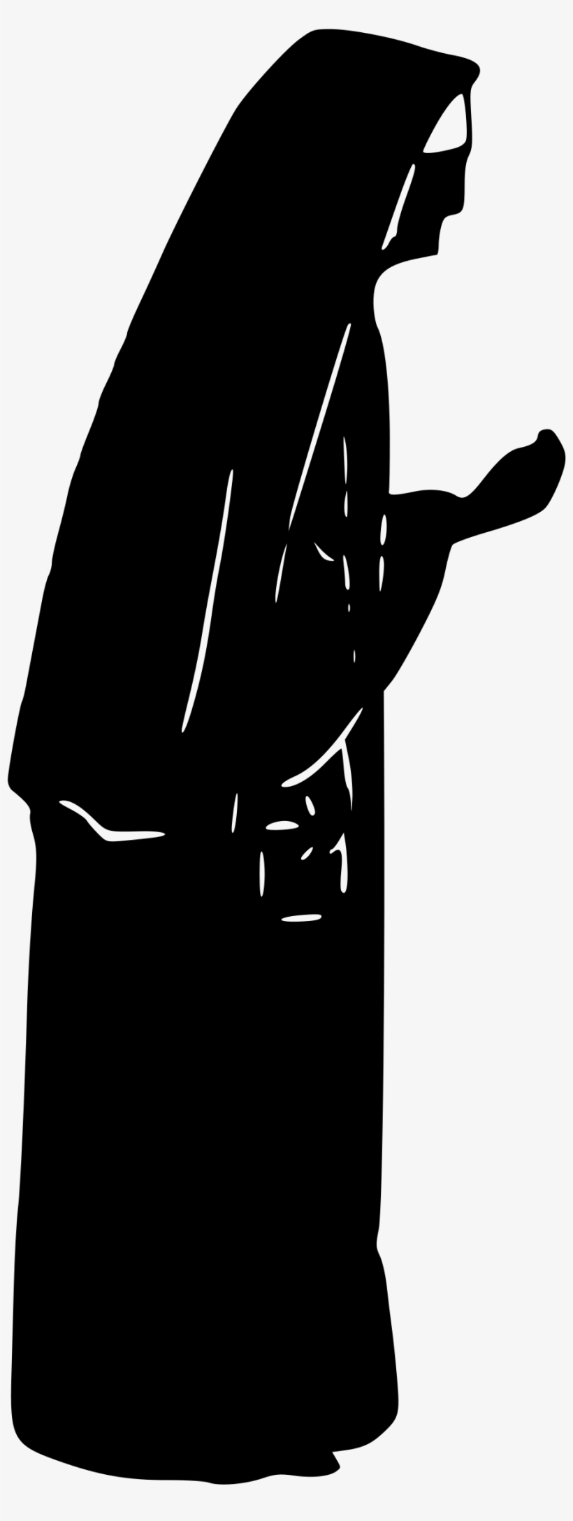 Pitbull Silhouette Png Download - Nun Silhouette, transparent png #743057