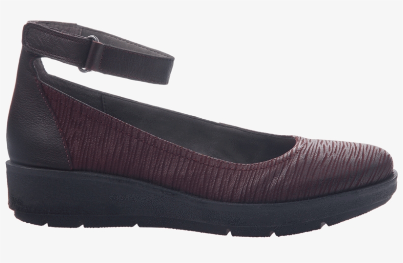 Womens Ballet Flat The Scamper In Burgundy - Shoe, transparent png #743196