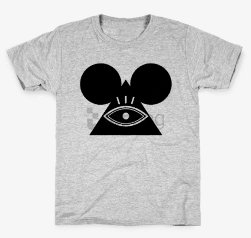 Illuminati Mouse Kids T-shirt - Silhouette Minnie With Sunglasses, transparent png #743455