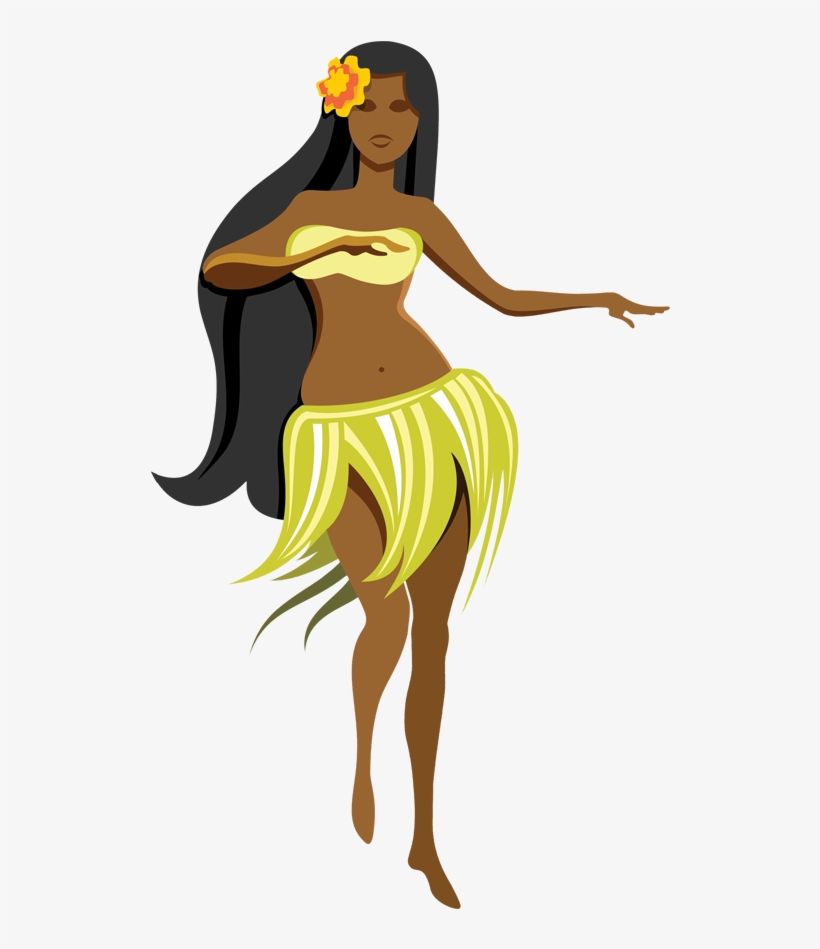 Our Ohana Aulii Luau Png Free Library - Transparent Hawaiian Hula Dancer Clipart, transparent png #743456