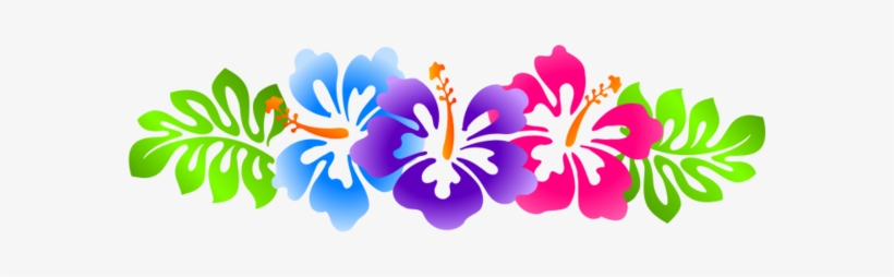 Png Black And White Stock File Clip Art Free Hibiscus - Hawaiian Flower Border Png, transparent png #743683
