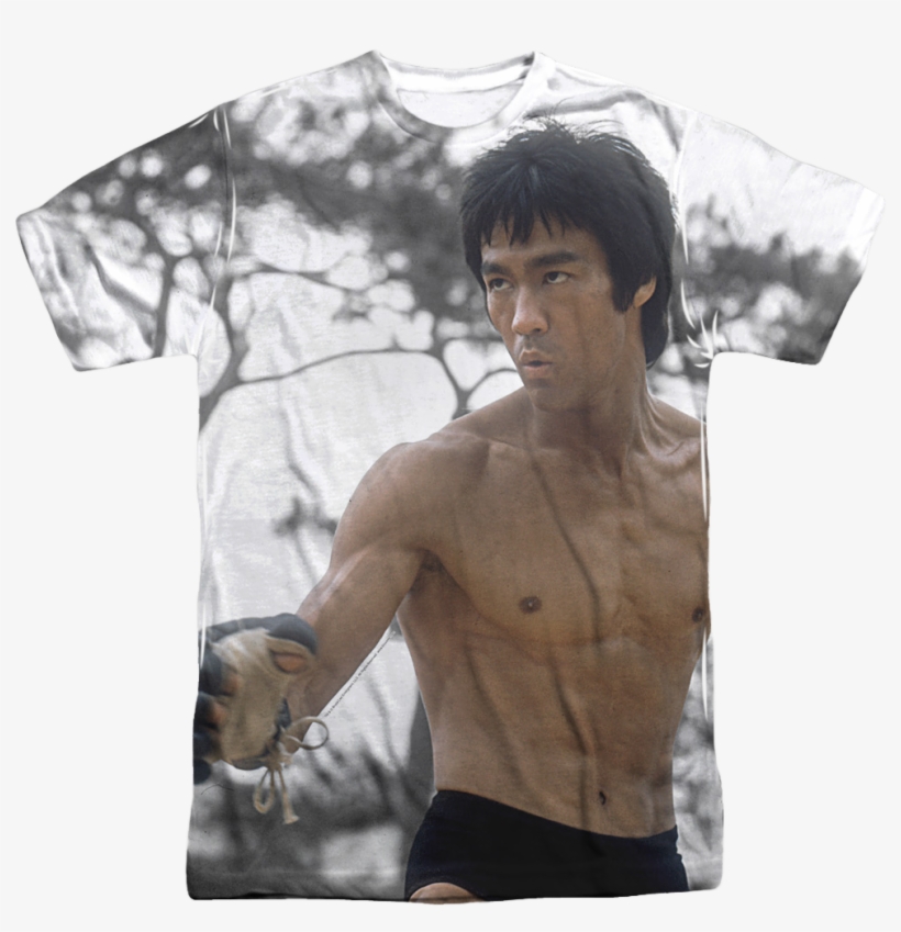 Sublimation Bruce Lee T-shirt - Bruce Lee/battle Ready Short Sleeve Adult Poly Crew, transparent png #743776