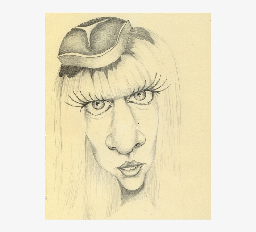 Ladygaga - Drawing, transparent png #743951