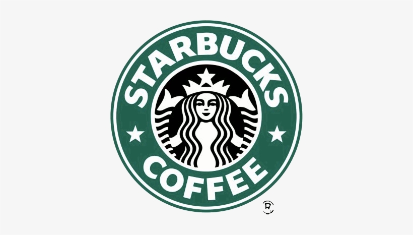 Starbucks Logo On Black, transparent png #744355