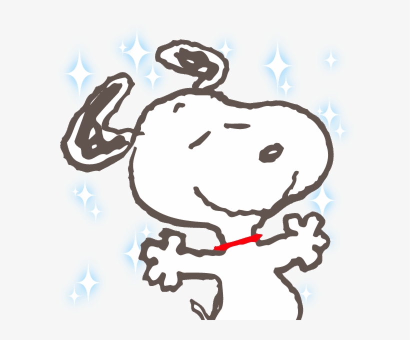 Snoopy - Snoopy Black And White, transparent png #744427