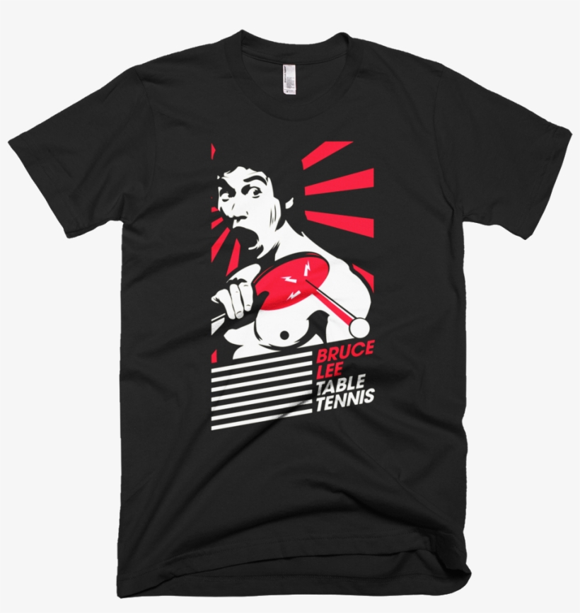 Bruce Lee Ping Pong - Custom T-shirt, Christmas Gifts, Graphic Tee, Instagram,, transparent png #744492