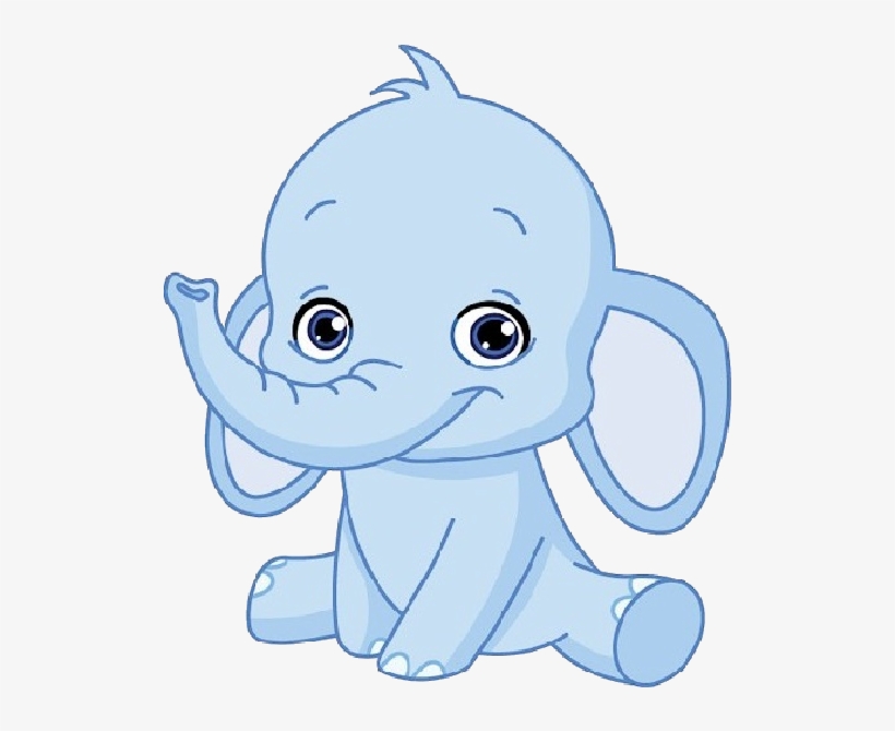 Animated Google Search Painting Ideas - Baby Elephant Clipart Blue, transparent png #744762