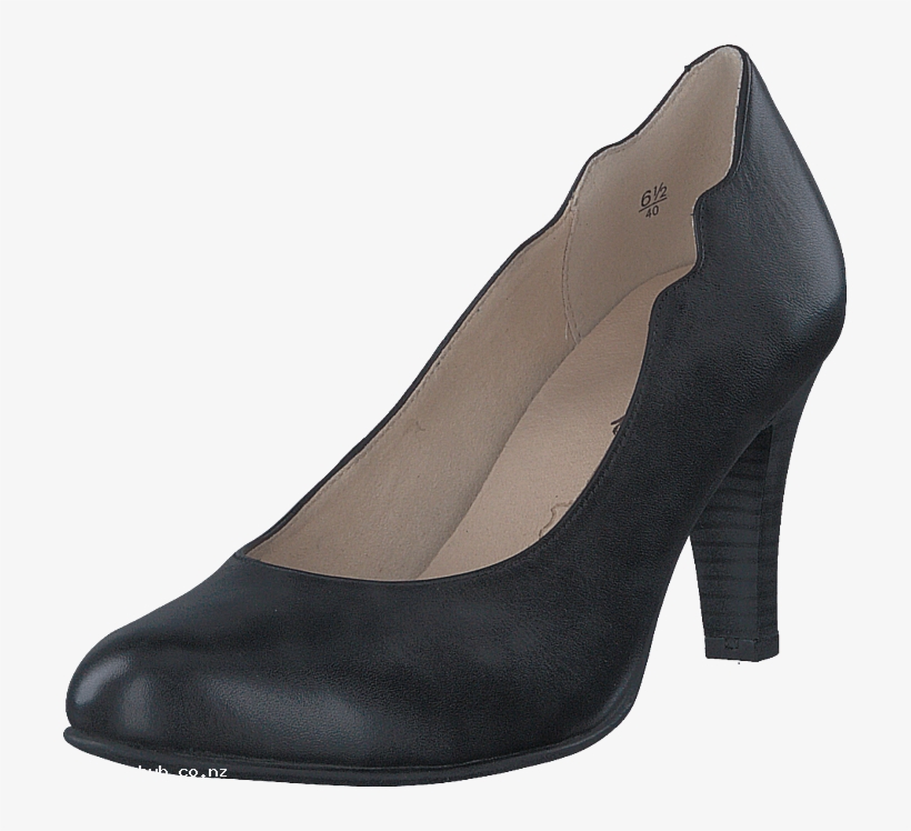 Caprice Britt Black Nappa 60036-18 Womens Leather Rubber, - Schwarze Pumps, transparent png #744842