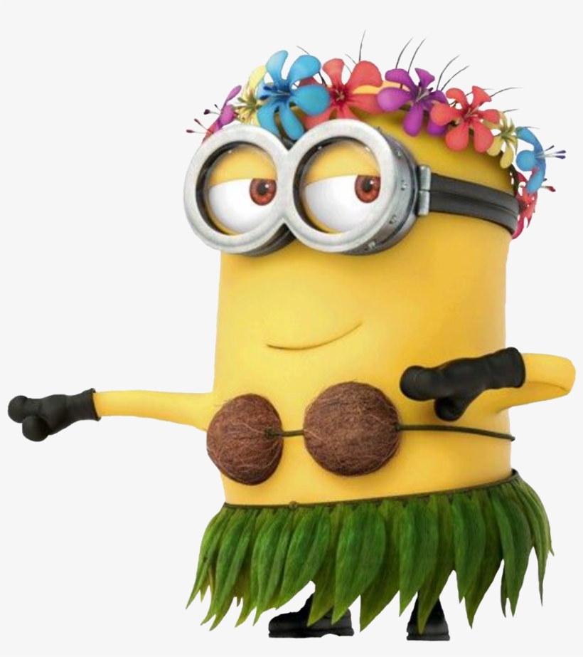 Convert To Base64 Minion Luau - Hawaii Minion, transparent png #745156