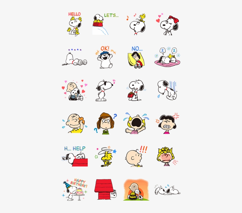 Snoopy Animated Stickers Snoopy Emojis Free Transparent PNG