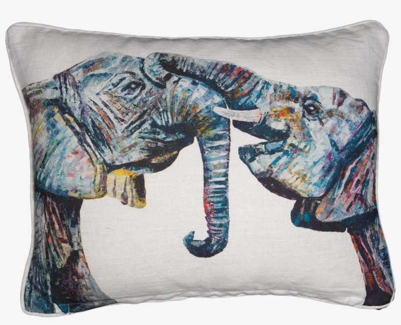 Baby Elephant Cushions 'bahati & Bashasha' - Elephant, transparent png #745185