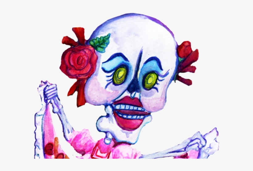 Mexico Of Mariachi Skeleton Hand Drawn Clip - Clip Art, transparent png #745228