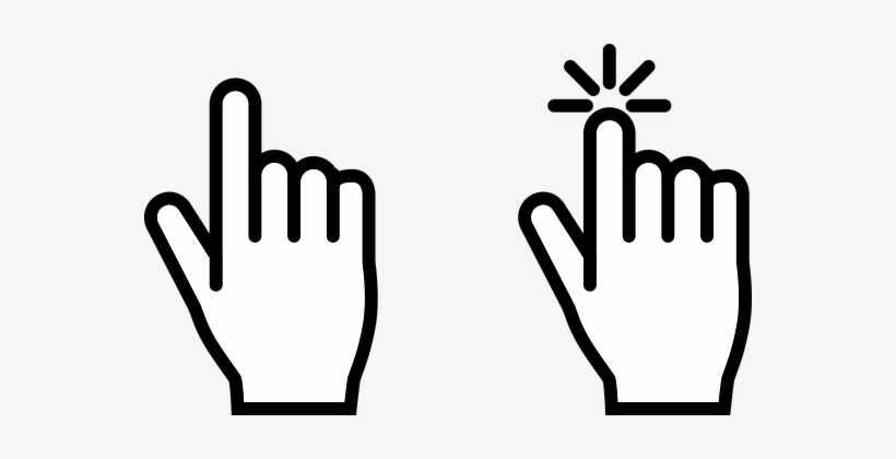 The Mouse Cursor, Click, Icon, Shown - 手指 游標, transparent png #745302