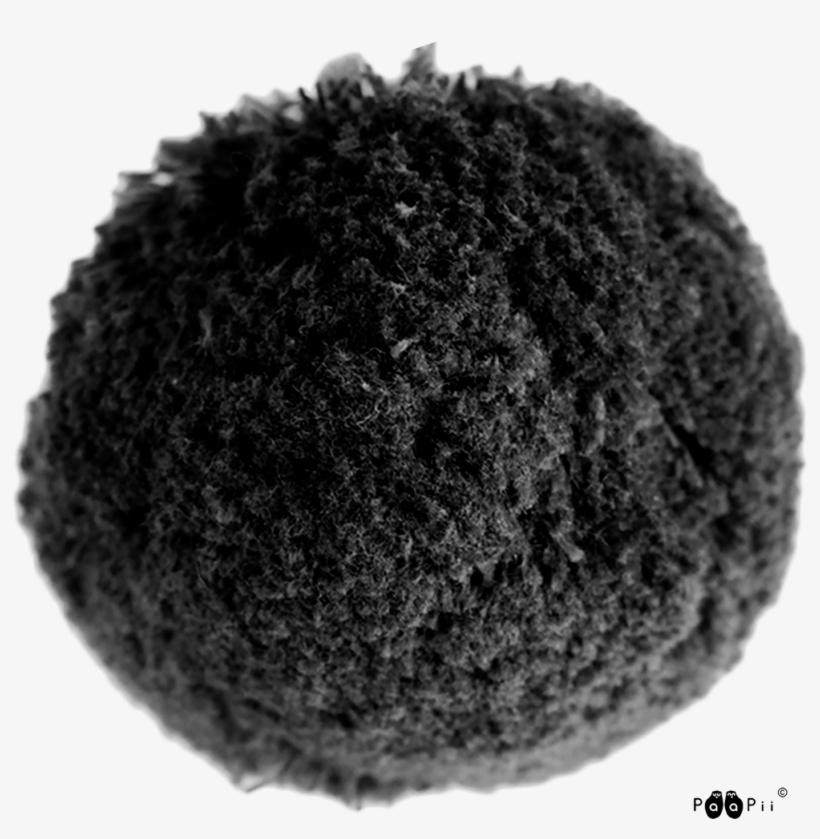 Cotton Pom Pom 7cm, Black - Fruit, transparent png #745406
