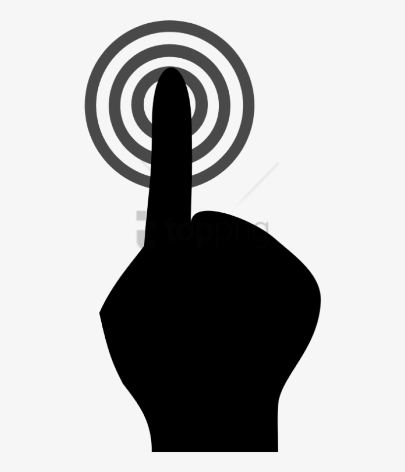 Click Here Hand Icon Png - Touch Hand Icon .png, transparent png #745525