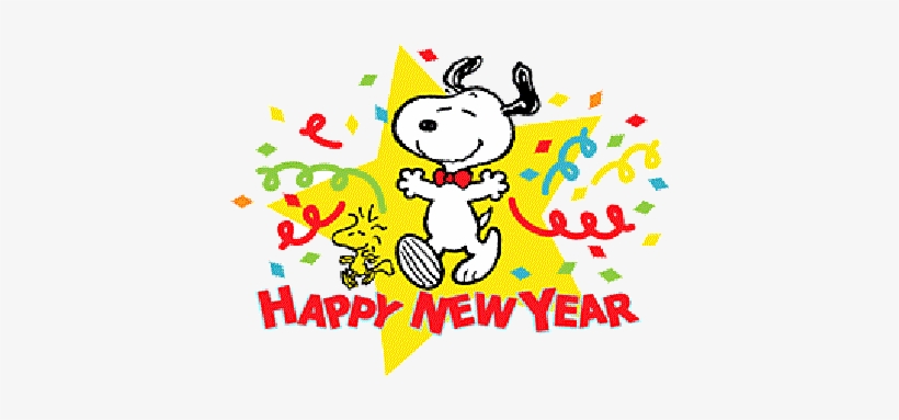Snoopy New Year Clip Art Cliparts - Happy New Year 2017 Snoopy, transparent png #745554
