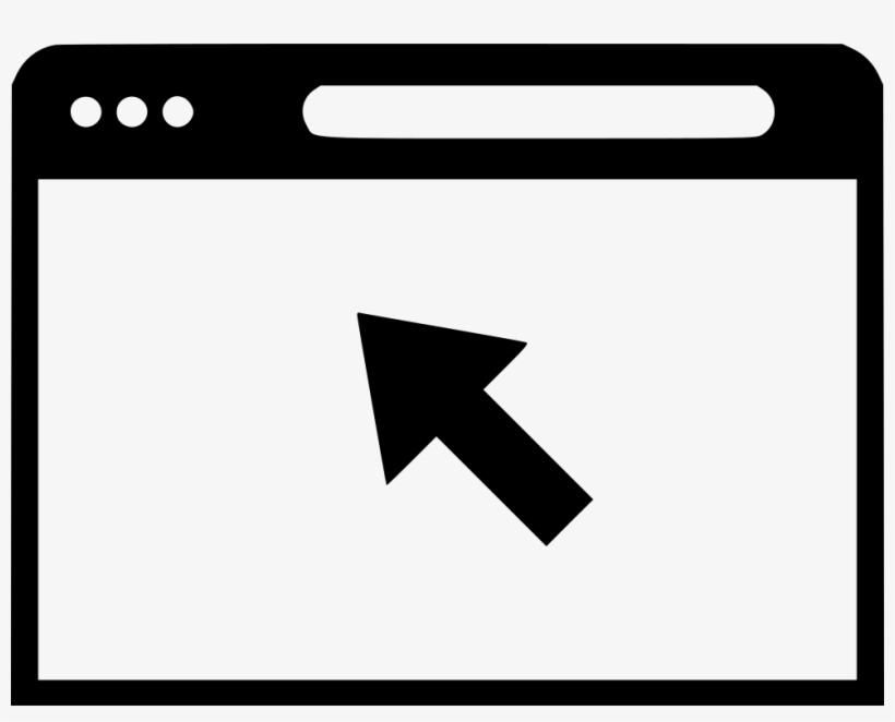 Browser Internet Mouse Track Pointer Arrow Click Comments - Browser Icon Png White, transparent png #745556