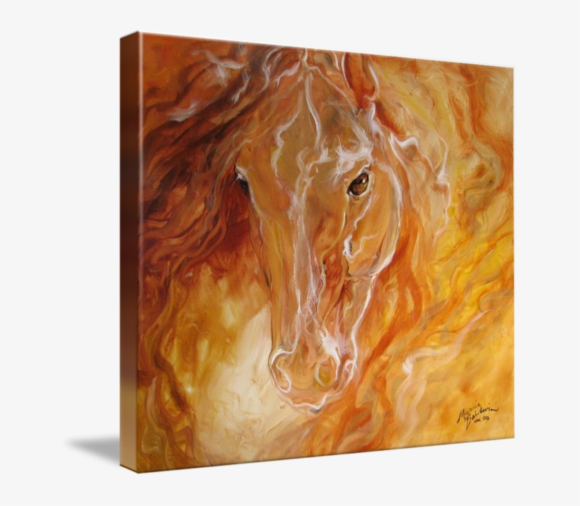"golden Essence Equine" By Marcia Baldwin - Horse, transparent png #745676