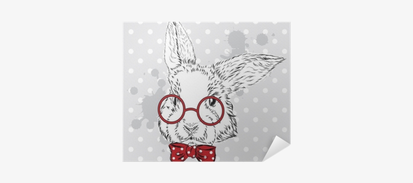 Rabbit Vector - Hipster Watercolor Bunny, transparent png #745768