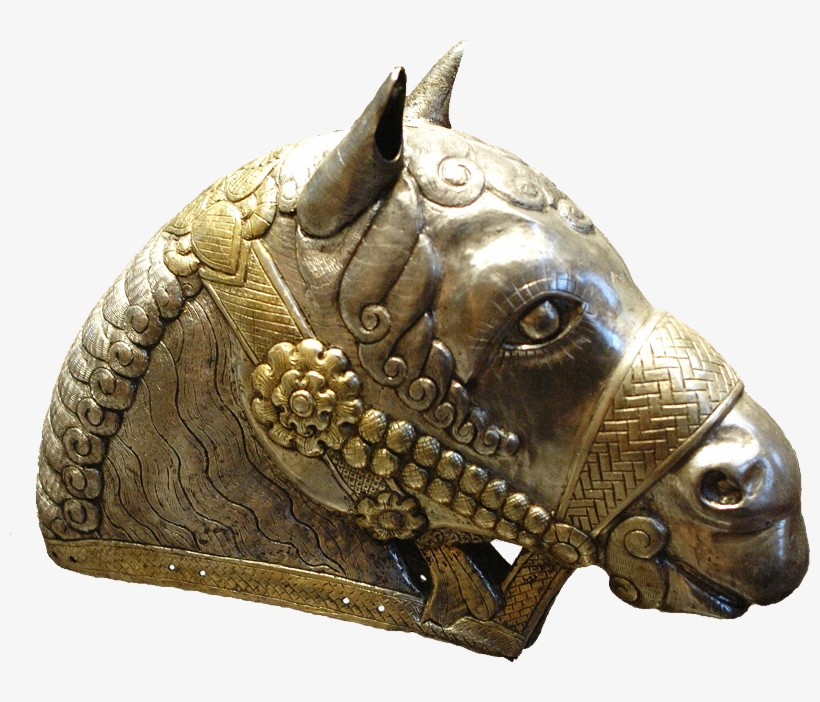 Head Horse Kerman Louvre Mao132 - Horse Head Sassanid, transparent png #745791