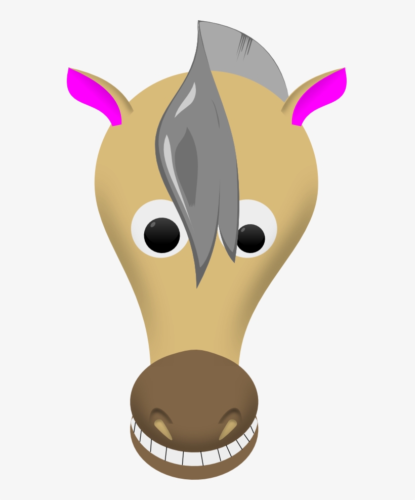 Printable Cartoon Horse Head Template - Horse Mask Clip Art, transparent png #746026