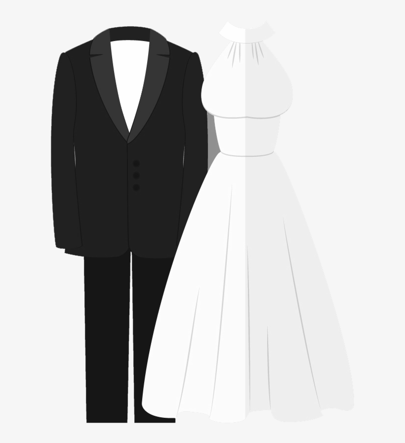 Wedding Dress And Tux Png Transparent Wedding Dress - Wedding, transparent png #746440
