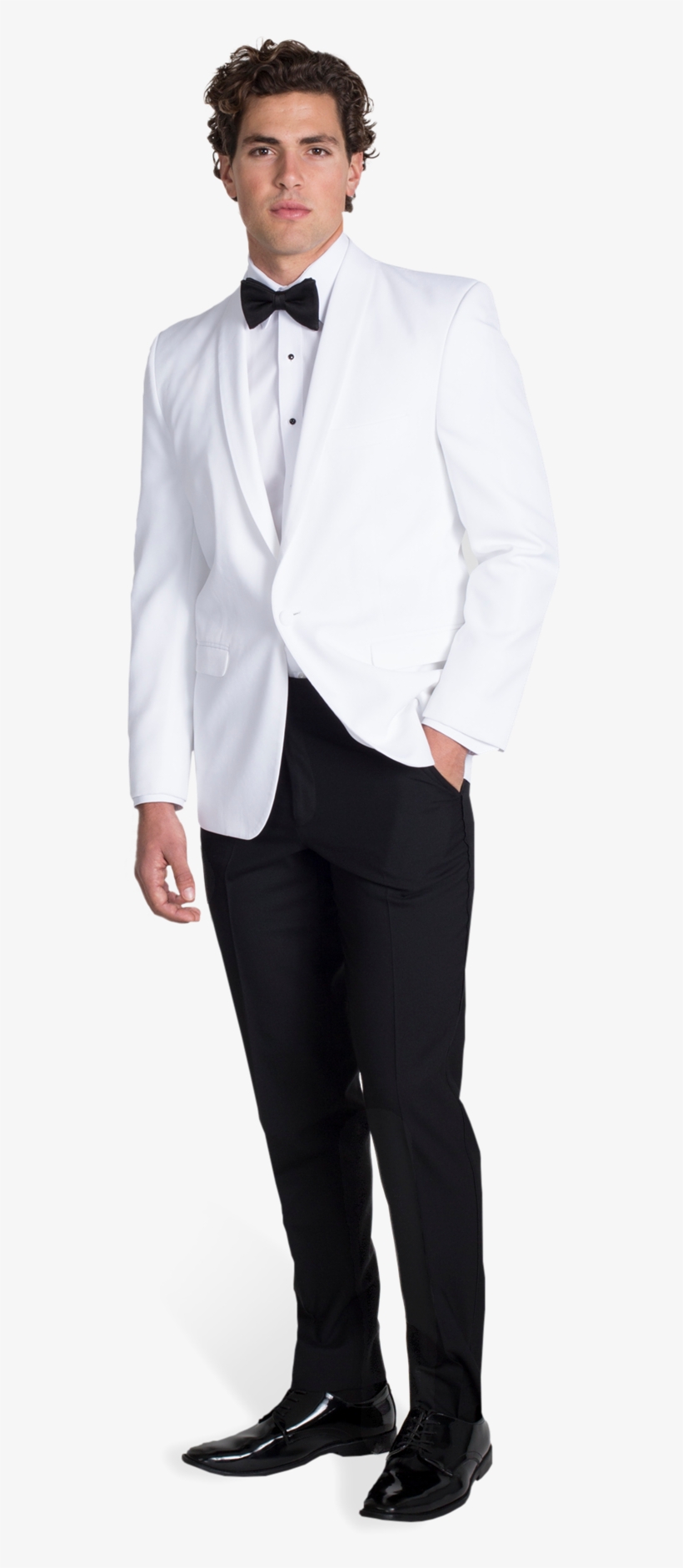 White Tuxedo Dinner Jacket - Tuxedo, transparent png #746679