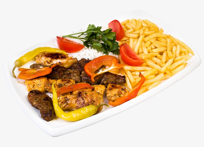 Mutton, Beef And Chicken Meat Served On The Huge Plate - Jalfrezi, transparent png #746708