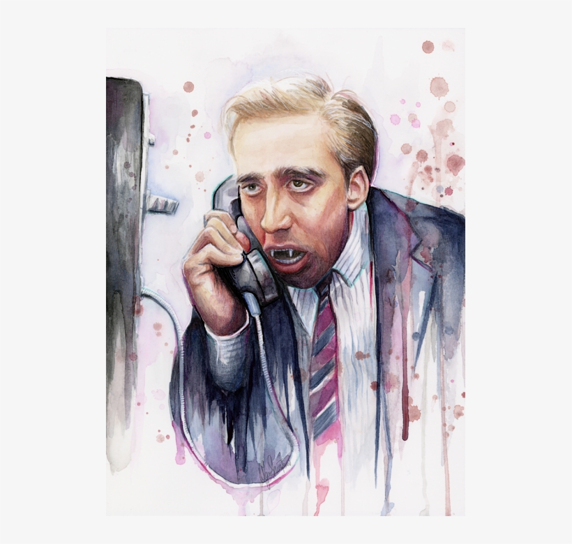 Click And Drag To Re-position The Image, If Desired - Nicolas Cage Art, transparent png #746784