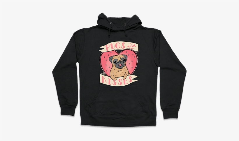 Pugs And Kisses Hooded Sweatshirt - Frida Khalo (i Paint Flowers So They Won't Die) Hoodie:, transparent png #747363