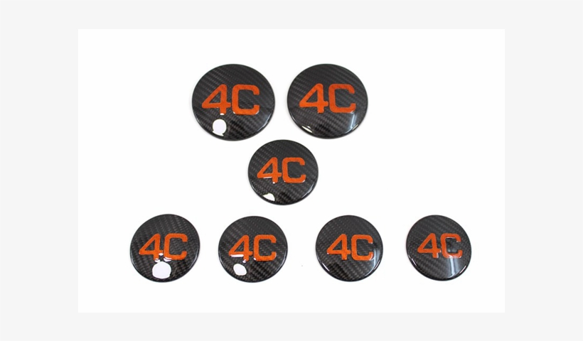 Carbon Fibre Alfa Romeo 4c Emblem Cover Kit Tmcmotorsport - Alfa Romeo 4c, transparent png #747678