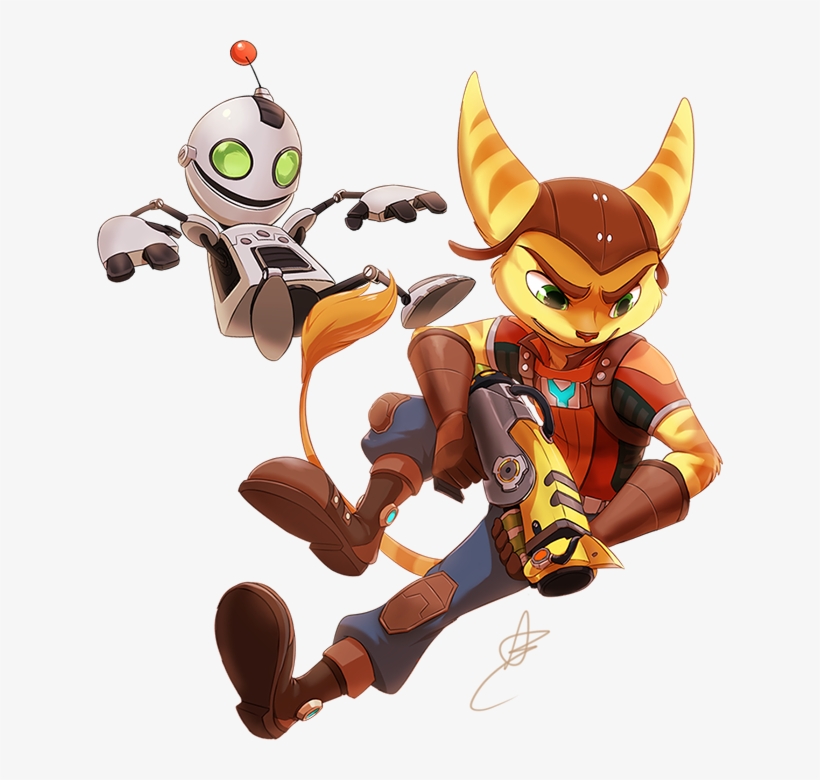 Ratchet And Clank - Ratchet And Clank Fanart, transparent png. 