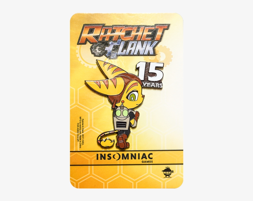 Ratchet & Clank 15th Anniversary Pin Set - Ratchet And Clank All 4, transparent png #748977