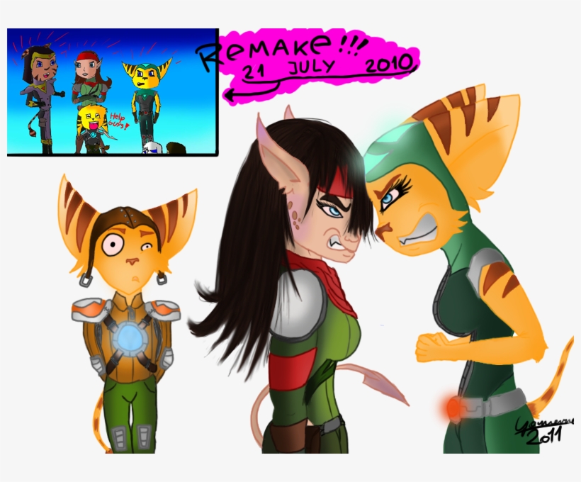 Ratchet's Girls Problem Remake - Ratchet And Clank Girls, transparent png #749513