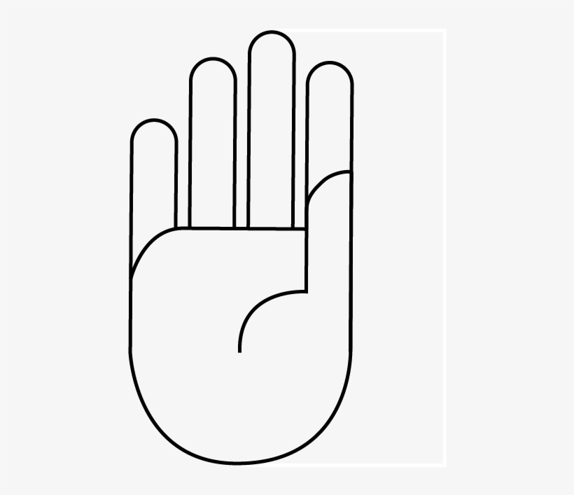 Hand Length - Line Art, transparent png #749539