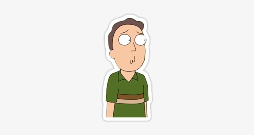 Rick And Morty Jerry Png - Jerry Sticker Rick And Morty, transparent png #749570