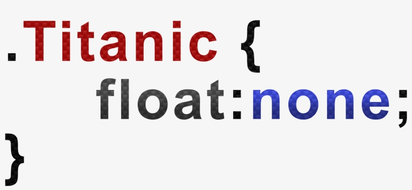 Titanic Css Joke, transparent png #7401787
