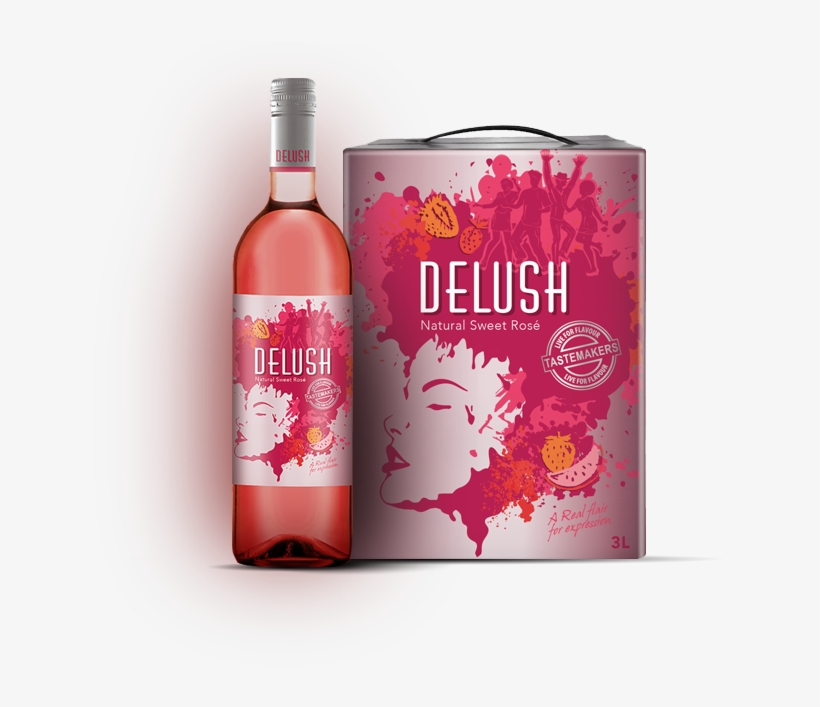Delush Rose Wine Pack, transparent png #7403512