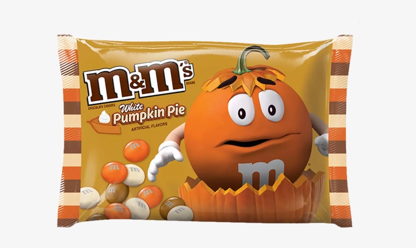 M&m's Halloween White Pumpkin Pie Chocolate Candies, transparent png #7406721