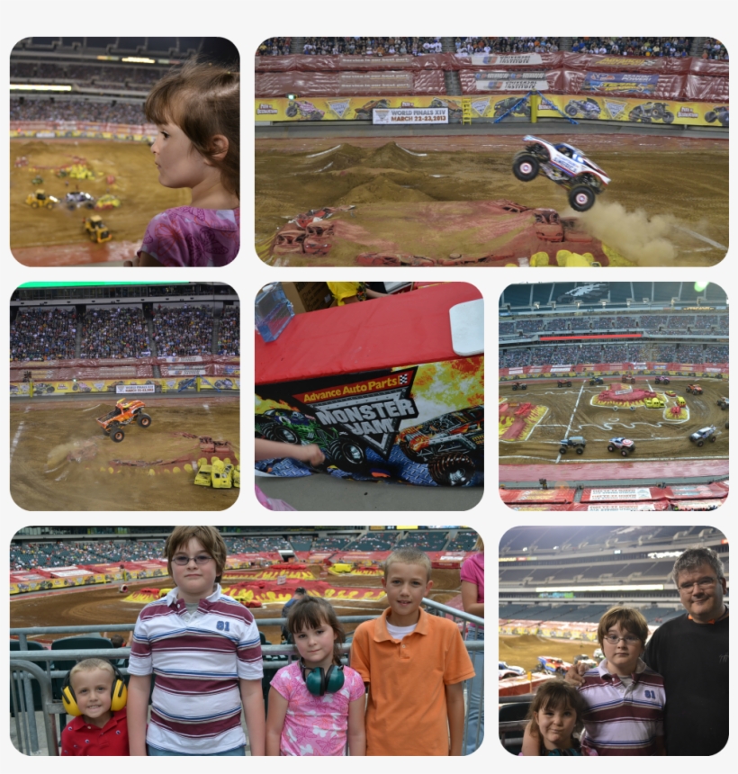 Family Watching Monster Trucks, transparent png #7408929