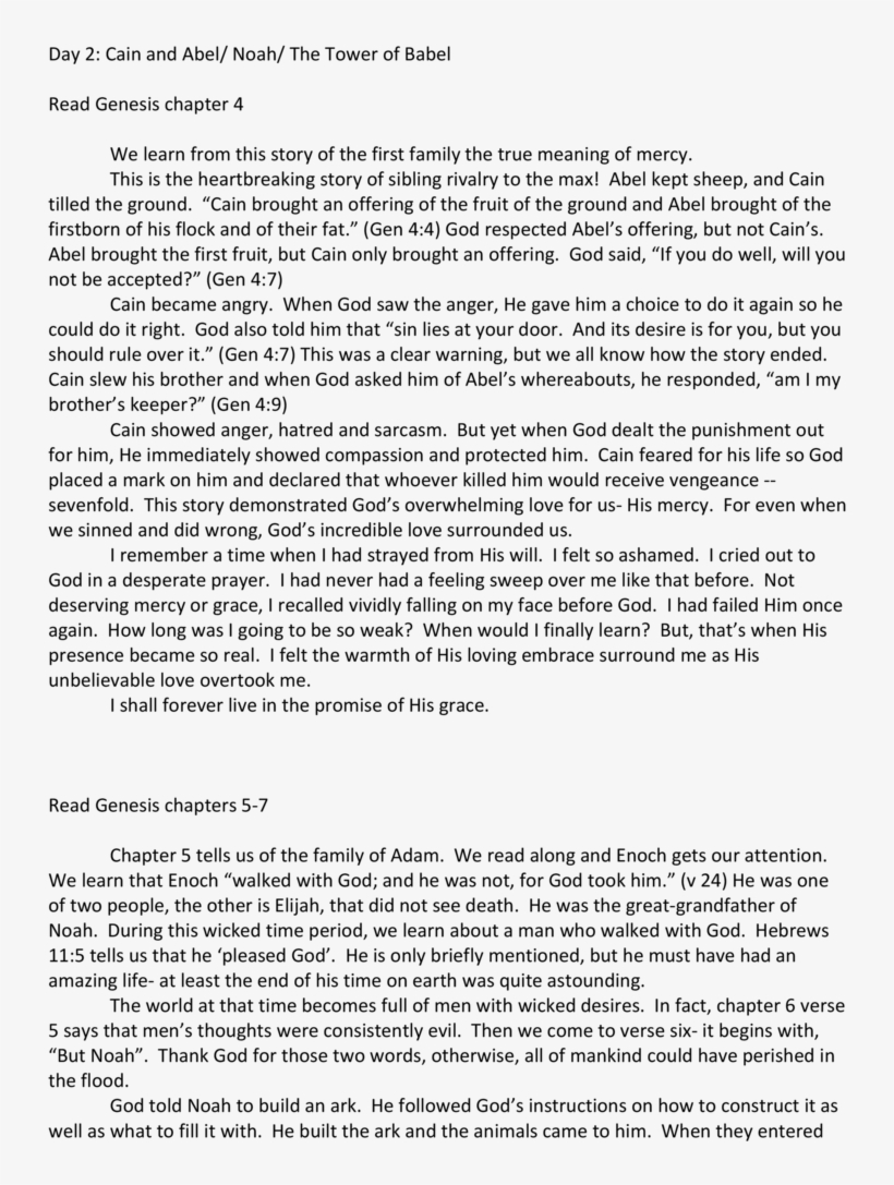 I Hope You Have Enjoyed This Look At Genesis, transparent png #7410581