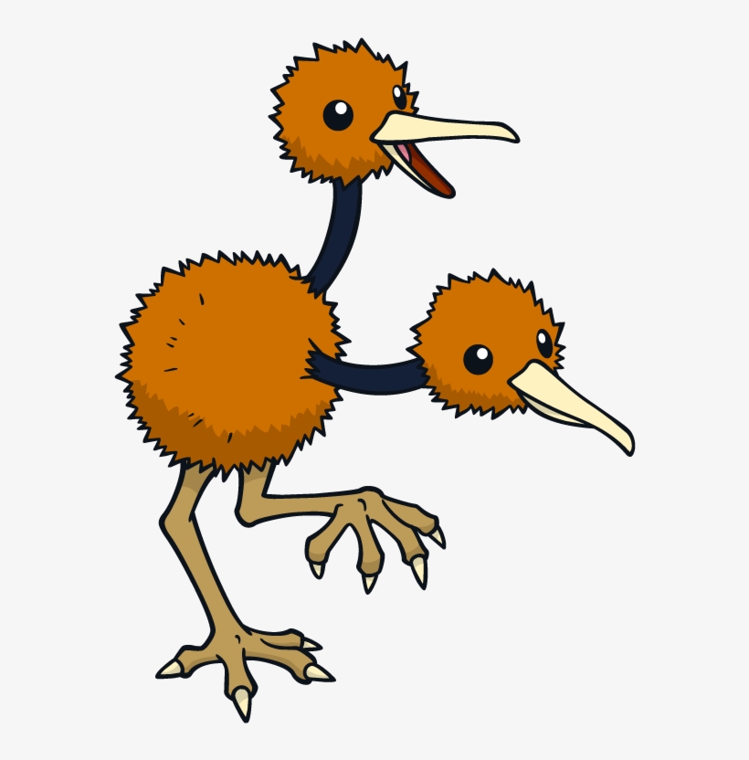 Doduo Pokemon Character Vector Art, transparent png #7411031