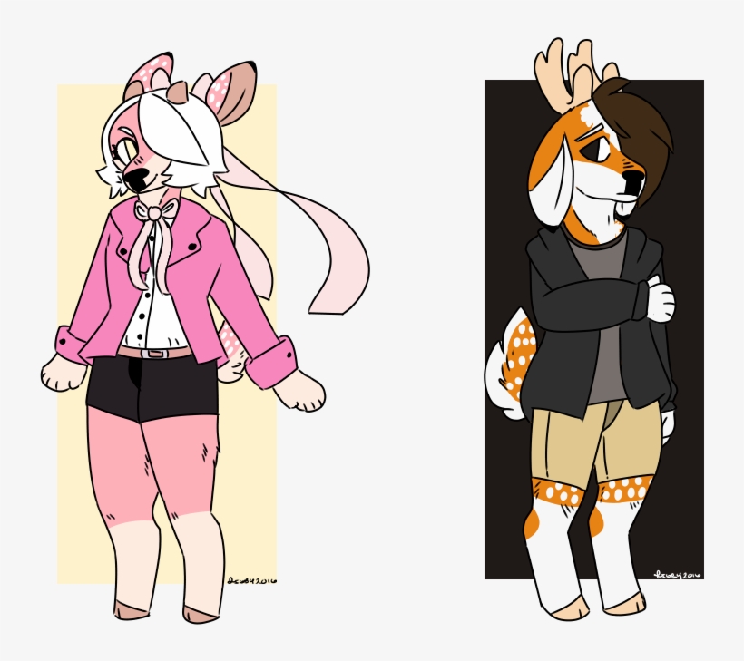 Deer Siblings, transparent png #7413335